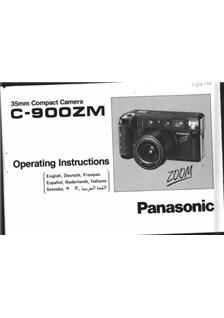 Panasonic C 900 ZM manual. Camera Instructions.